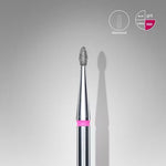 Staleks Diamond “Bud” Nail Drill Bit Rounded Red Expert 1.6mm/3.4mm
